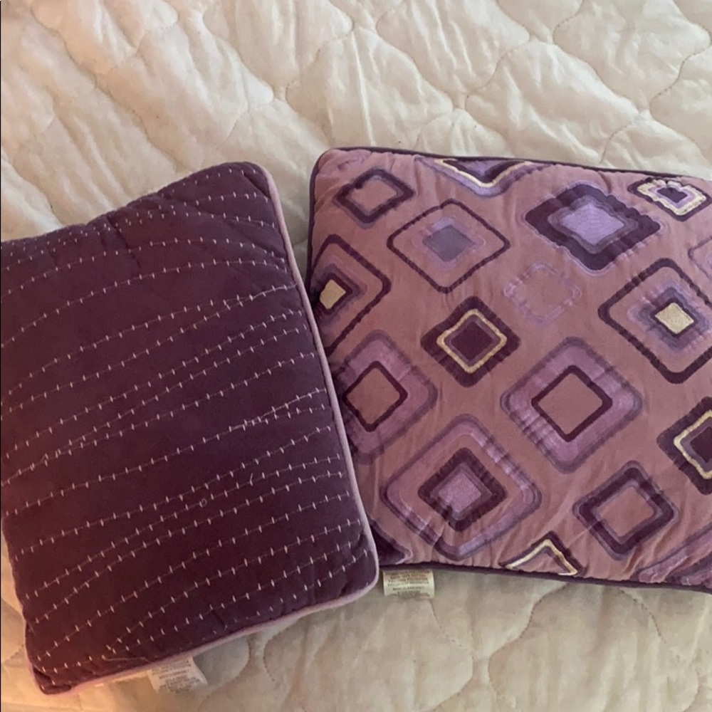 Purple pillows
